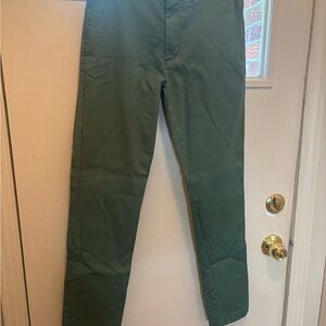 Crewcuts Olive Chinos for boys size 16 slim Euc